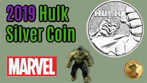 2019 1 Oz Tuvalu Hulk Marvel Series Silver Coin Numismatic Silver