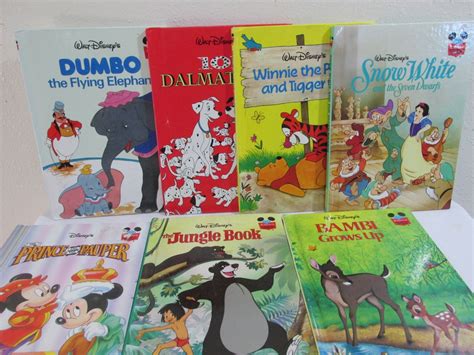 Disney Classic Books Set of 9 from the 1970s 80s and 90s