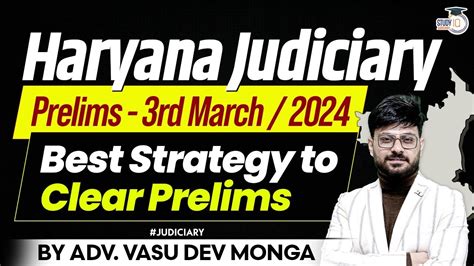 Best Strategy To Clear Haryana Judiciary Haryana Judiciary 2024