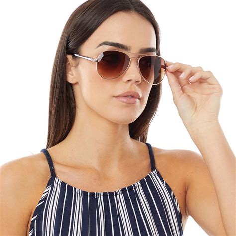 Buy Bellfield Womens Aviator Sunglasses Brown