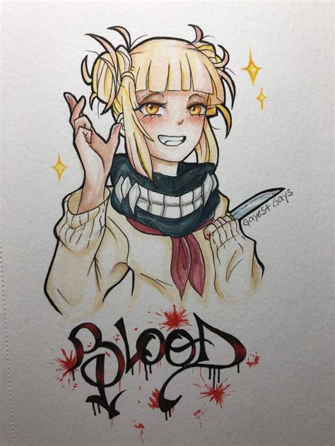 Toga Himiko 💉💛🔪 My Hero Academia Sketches Drawings Art