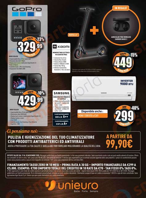 Volantino Unieuro Change Black Friday Continua Novembre Galaxy