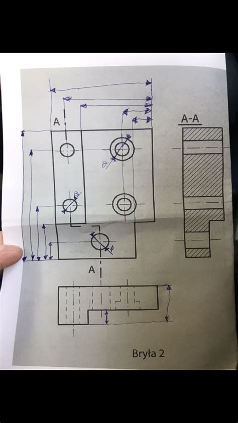 Rysunek Obraz Rysunek Techniczny Wymiarowanie Program