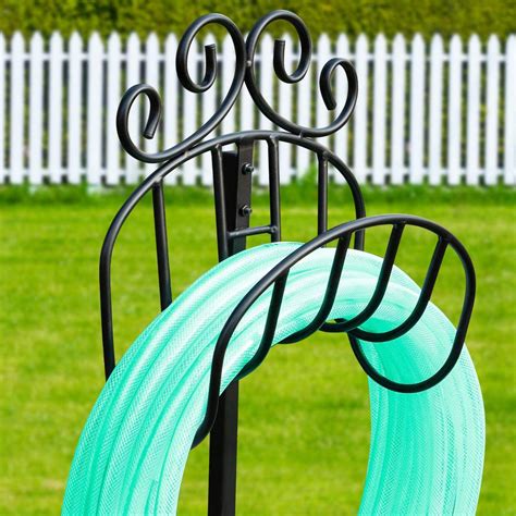 Amagabeli Garden Hose Holder Holds 125ft Hose Detachable Rustproof Hos