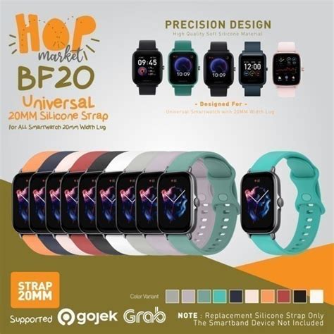 Jual BF20 Silikon Strap 20mm SMALL For Amazfit GTS 2 3 Mini BIP Lite