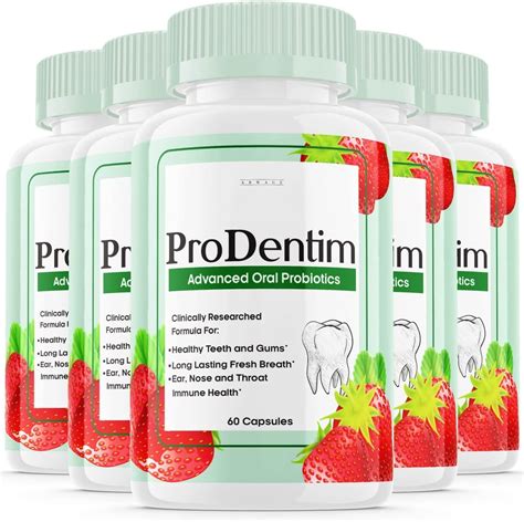 5 Pack Prodentim Pro Dentim For Gums And Teeth Prodentim Probiotic Pills Pro