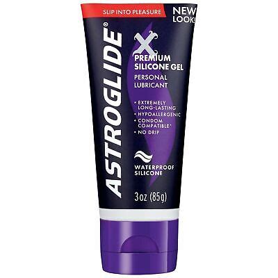 Astroglide X Premium Silicone Gel Personal Lubricant Waterproof Oz