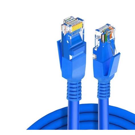 Cabo De Rede Blindado M Ethernet Rj Cat Azul M M M M M