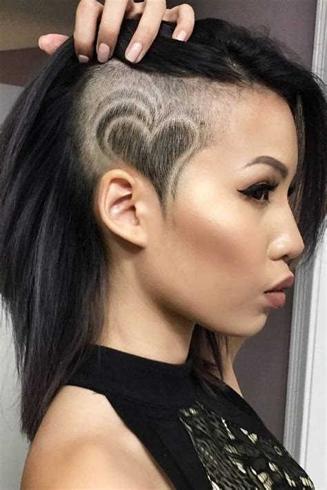 30 Cute And Rebellious Half Shaved Head Hairstyles For Modern Girls