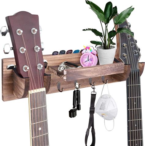 Support Mural Pour Guitare Double Support Mural Pour Guitare En Bois