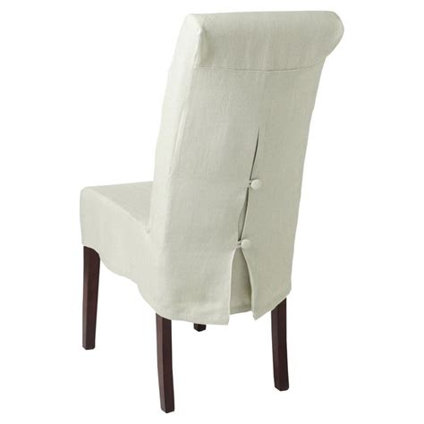 Linen Slip Cover For Echo Dining Chair OKA Dining Room Chair