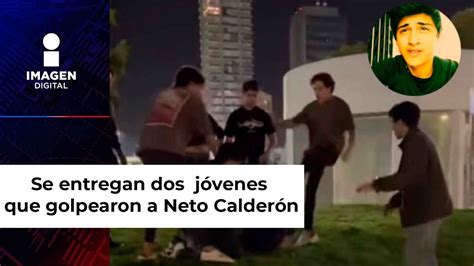 Se entregan dos de los siete jóvenes que golpearon a Neto Calderón en