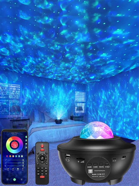 St Star Projector Galaxy Projektor Med Nebula Moln R Rlig Ocean Wave