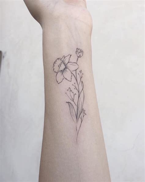 April Birth Flower Tattoo