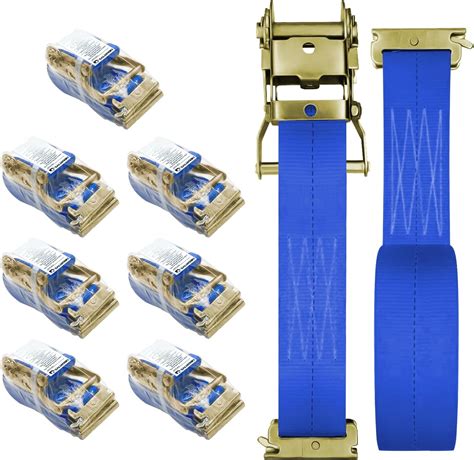 Amazon Saluinoki Pack E Track Straps Ratchet Etrack Strap Blue