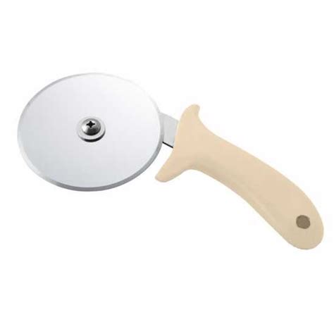 Winco Ppc W Pizza Cutter With White Polypropylene Handle Kitchenall