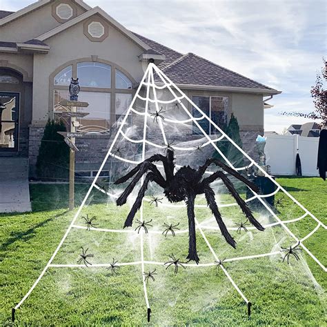 Halloween Decorations 23ft Large Triangular Spider Web 79