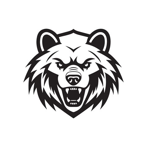 Bear Head Vector Images 34897955 Vector Art at Vecteezy