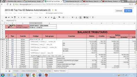 Tutorial Balance Automatizado Youtube