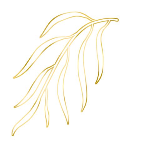 Gold Leaf Illustration 16774987 Png