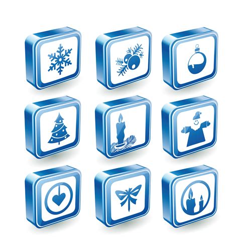 Christmas icons 512141 Vector Art at Vecteezy