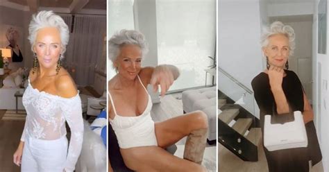 Abuela de años se muestra en vestidos sexy y bikini y es la inspiración de mujeres mayores