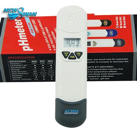 Az Ip Waterproof Lcd Pen Ph Temperature Tester Aquaculture Water