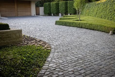 German Basalt Cobblestone Driveway Antique Reclaimed Old Granite