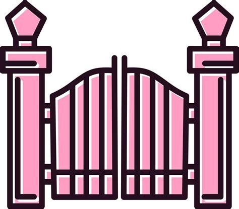 Gate Vector Icon 20939662 Vector Art At Vecteezy