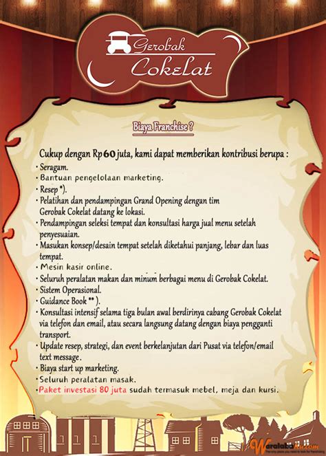 Franchise Cafe Gerobak Cokelat Peluang Bisnis Cafe Murah Minuman Waralaba Ku