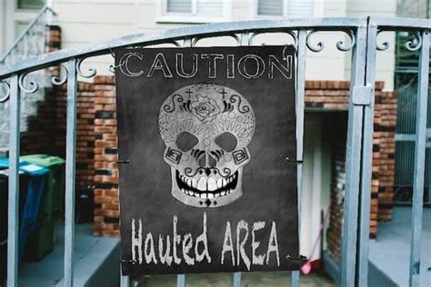 Stay Away Haunted Area Free Halloween Printable Sign Today We Date