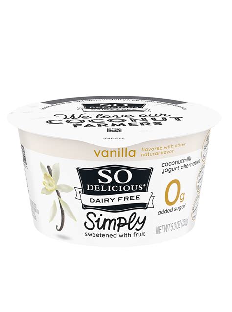 0g Added Sugar Vanilla Yogurt Alternative | So Delicious Dairy Free