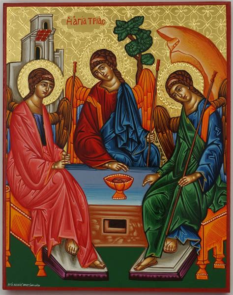 Hospitality of Abraham (Holy Trinity) Orthodox Icon - BlessedMart