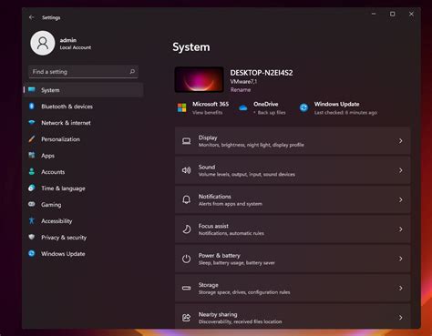 Windows 11 Settings Screen