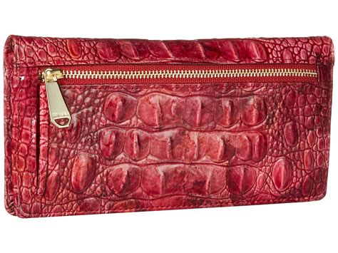 Brahmin Leather Melbourne Ady Wallet Pecan Wallet Handbags In Red Lyst