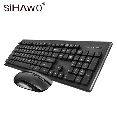 2.4G Mini Wireless Keyboard and Mouse Slim Multimedia Keyboard Mouse Combo Set For PC Desktop ...