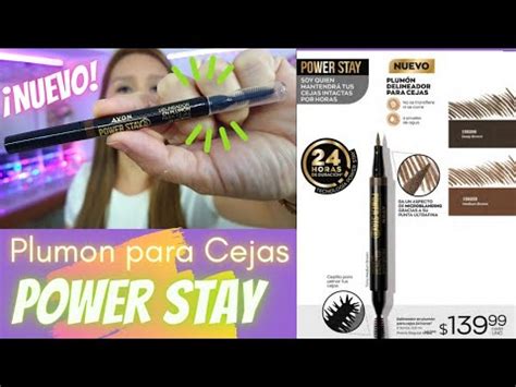 Plumon De Cejas Power Stay Avon Delineador Intacto X Horas Aguanta