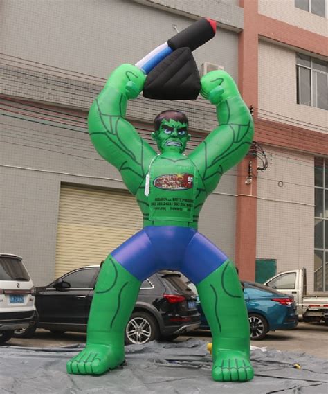 Giant Inflatable Green Muscle Man Model For Advertising Inflatable Green Man And Inflatable