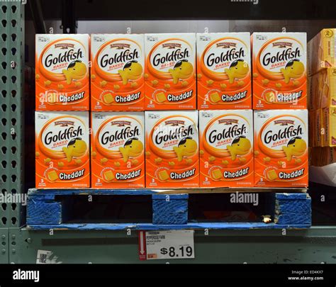 Large size boxes of Pepperidge Farm Cheddar Goldfish for sale at BJ's