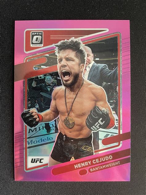 2022 Panini Donruss Optic UFC Pink Prizm Henry Cejudo 25 EBay