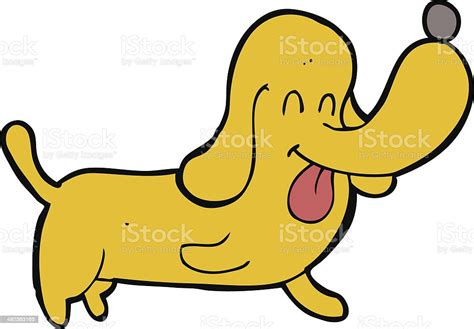 Cartoon Happy Dog Stock Illustration Download Image Now Bizarre