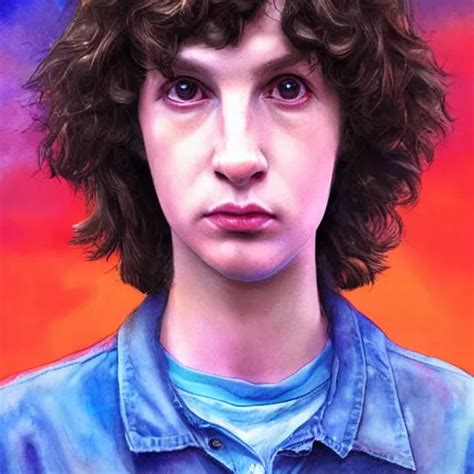 Portrait Finn Wolfhard In Stranger Things Universe Stable Diffusion