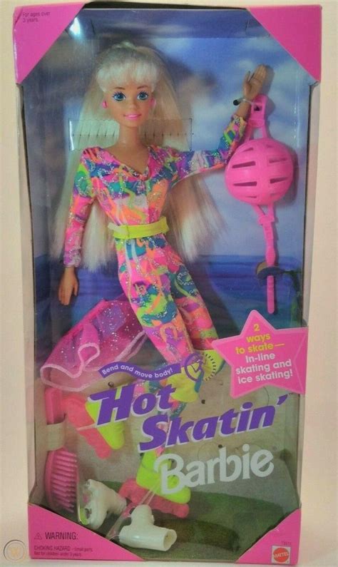 Brand New Sealed Mattel Barbie Hot Skatin Doll Inline Ice Skating