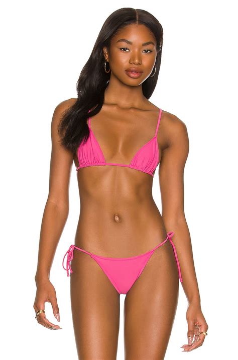 Tropic Of C Equator Bikini Top In Azalea REVOLVE