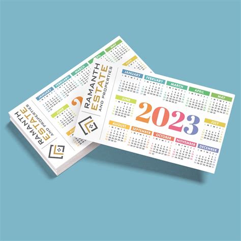 Weekly Pocket Calendar 2023 – Printable Template Calendar