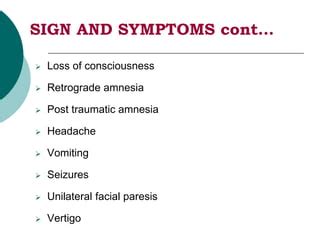 Head injury | PPT