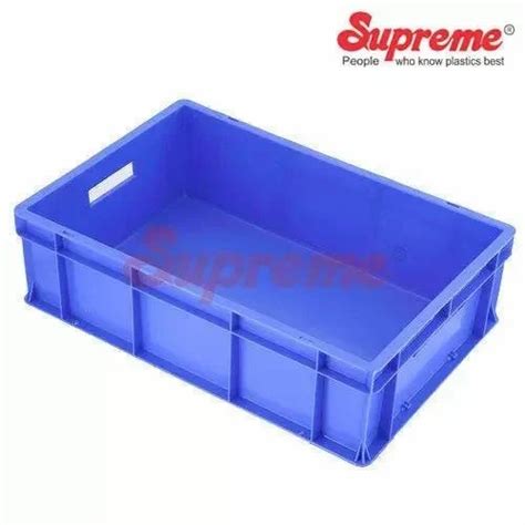 Blue Supreme Plastic Crates Outer Dimension Lxwxh X X Mm At