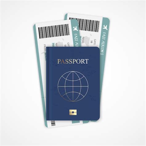 Premium Vector Dark Blue Passport Realistic