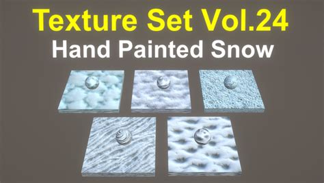 Texture Set Vol 24 Hand Painted Snow