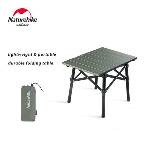 Naturehike outdoor camping portable aluminum alloy folding table picnic barbecue lightweight ...